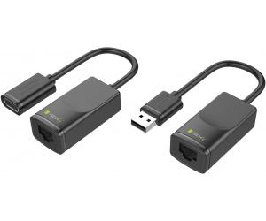 Mini prolongateur USB Max 200ft sur câble Cat5e/6 avec 4 sorties