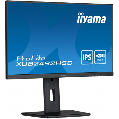 iiyama ProLite XUB2492HSC-B5 LED display 61 cm (24'') 1920 x 1080 pixels Full HD Noir