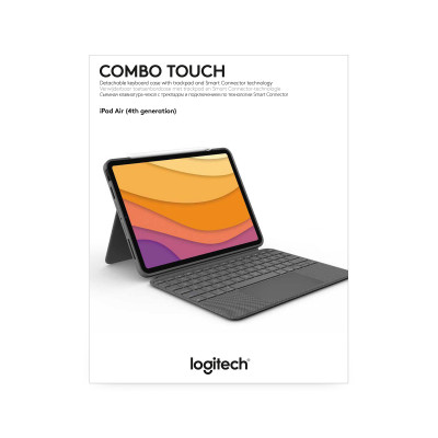 Logitech Combo Touch Grey Smart Connector QWERTY UK English