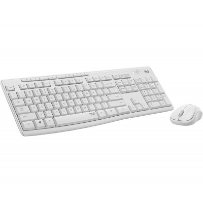 Logitech MK295 Silent Wireless Combo clavier Souris incluse RF sans fil Hongrois Blanc
