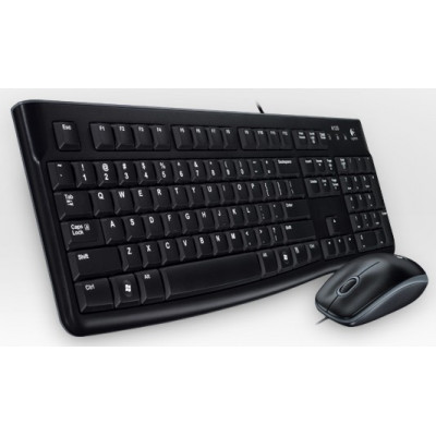 Logitech Desktop MK120 toetsenbord Inclusief muis USB QWERTY Nederlands Zwart