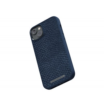 Njord byELEMENTS Salmon Leather Magsafe coque de protection pour téléphones portables 17 cm (6.7") Housse Bleu