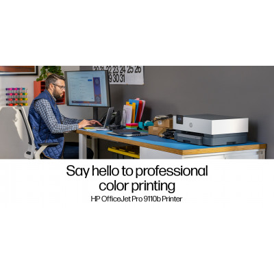 HP OfficeJet Pro 9110b Printer A jet d'encre thermique A4 4800 x 1200 DPI 22 ppm Wifi