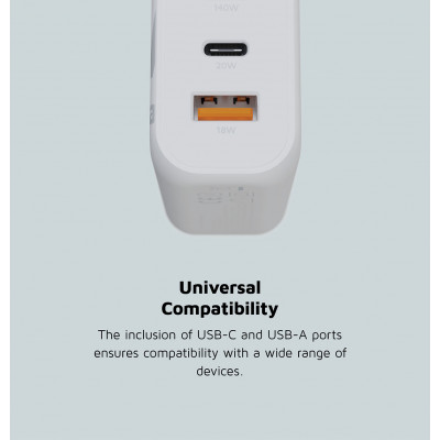 Xtorm XEC140 chargeur d'appareils mobiles Universel Blanc Secteur Charge rapide Intérieure