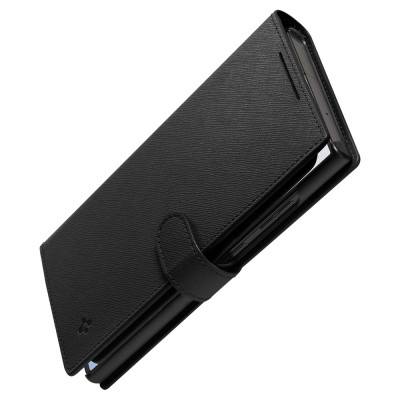 Spigen ACS05629 mobile phone case 17.3 cm (6.8") Wallet case Black