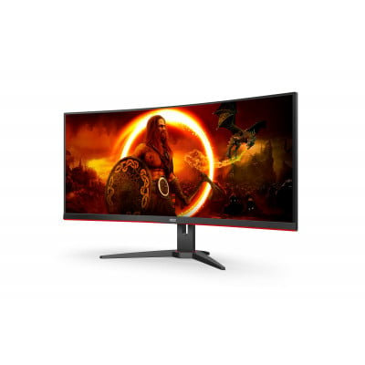 AOC G2 CU34G2XE/BK écran plat de PC 86,4 cm (34") 3440 x 1440 pixels Noir, Rouge