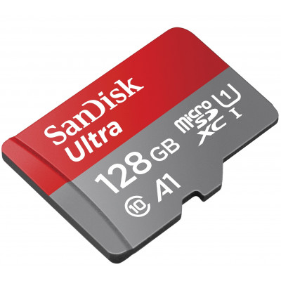 SanDisk 128GB Ultra microSDXC 140MB&#47;s+SD Adapter