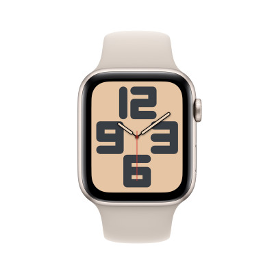 Apple Watch SE OLED 44 mm Numérique 368 x 448 pixels Écran tactile Beige Wifi GPS (satellite)