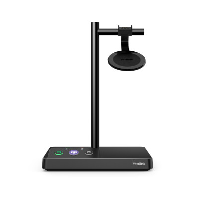 Yealink WH62 Mono Teams Personal audio conferencing system Head-band Office/Call center Micro-USB Charging stand Black