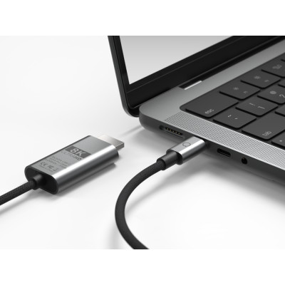 LINQ byELEMENTS LQ48026 video kabel adapter USB Type-C Zwart