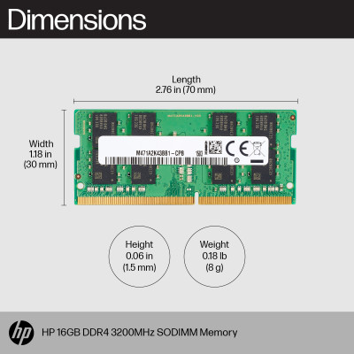 HP 16GB DDR4 3200 SODIMM Memory memory module