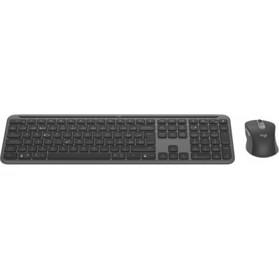 Logitech MK950 Signature for Business clavier Souris incluse RF sans fil + Bluetooth Graphite