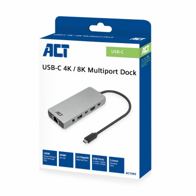 Act USB-C 4K/8K 60Hz docking station for 1