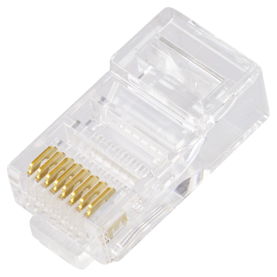 RJ45 CAT5e UNSHIELDED EASY CONNECTOR+GREEN BOOT - 50-PACK